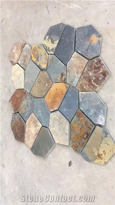 Stone Slate Kitchen Floor Tile Rust Slate Bathroom Wall Tile