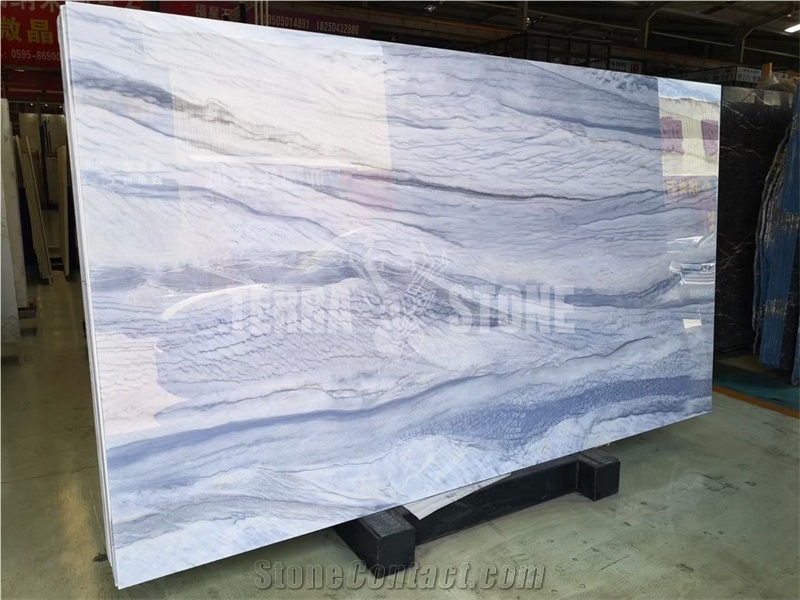 Wholesale Nano Crystallized Glass Blue Artificial Marble