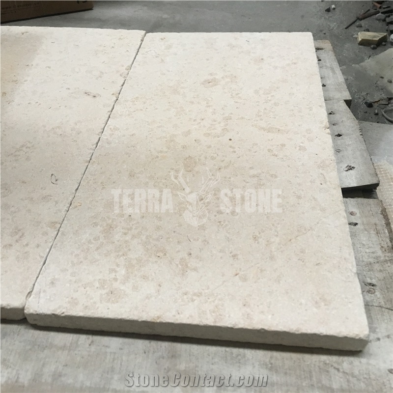 Beige Limestone Tumbled Floor Tile Outdoor Indoor Tiles