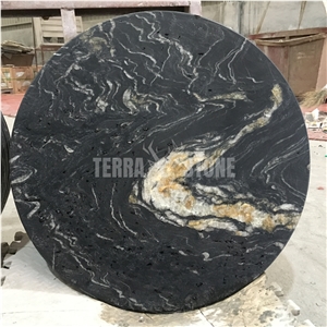 Black Marble Table Tops Round Coffee Table