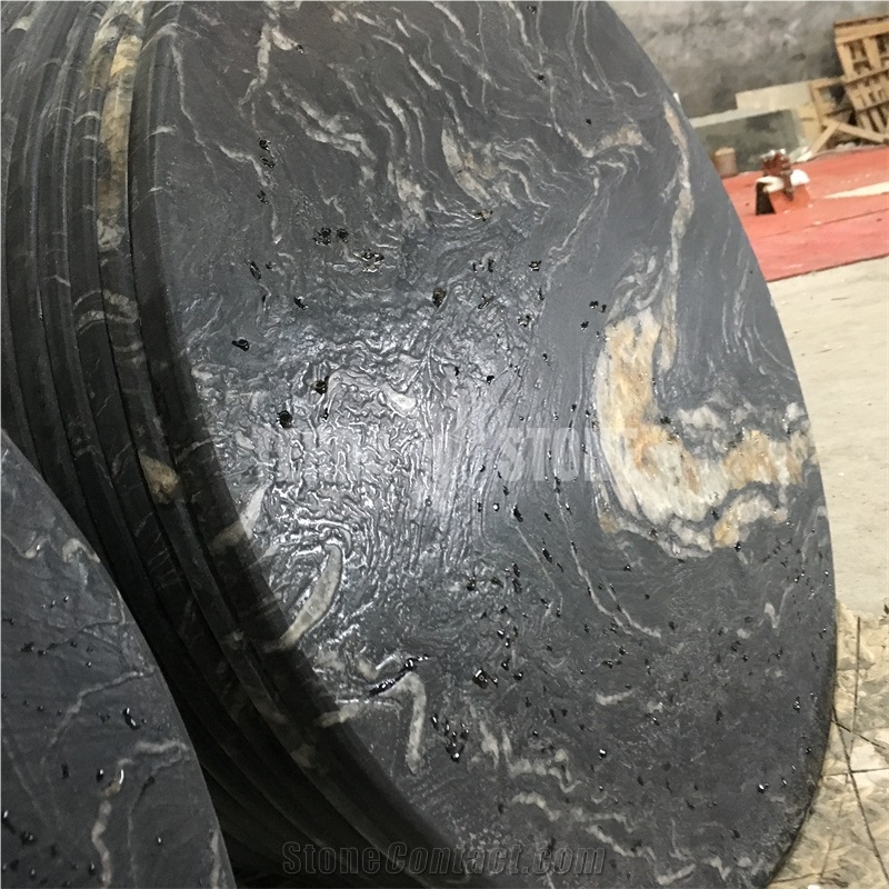 Black Marble Table Tops Round Coffee Table