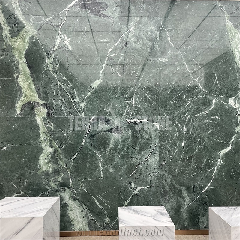 Natural Stone Marble Green Marble Tile Polished Flooring