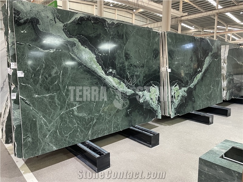 Natural Stone Marble Green Marble Tile Polished Flooring