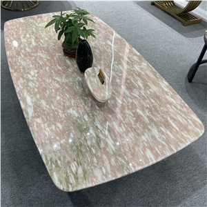 Norwegian Rose Marble Dining Table Coffee Table Tops Stone