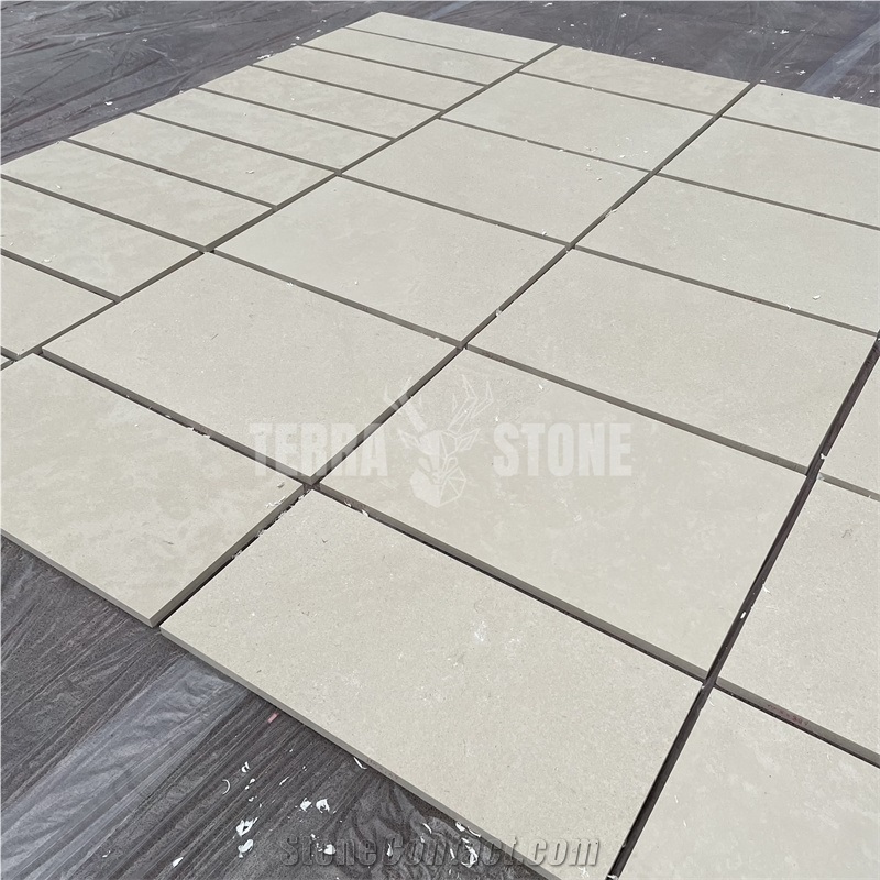 Outdoor Wall Cladding White Limestone  Floor Pavers Lymra