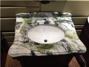 White Beauty Marble Bathroom Countertop Bath Vanity Tops