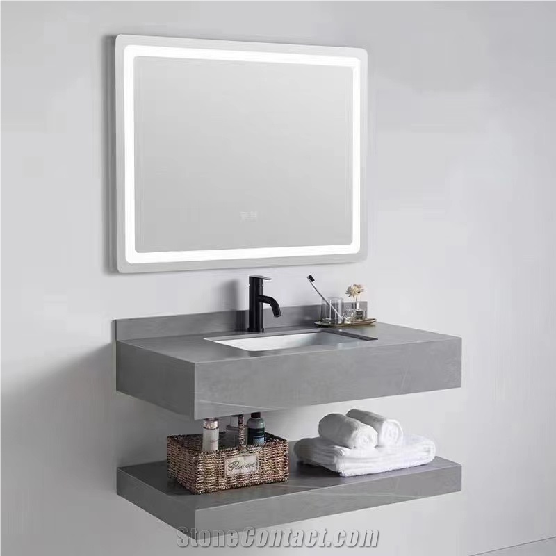 Armani Grey Sintered Stone Bathroom Sink BS-LSJ-XST01