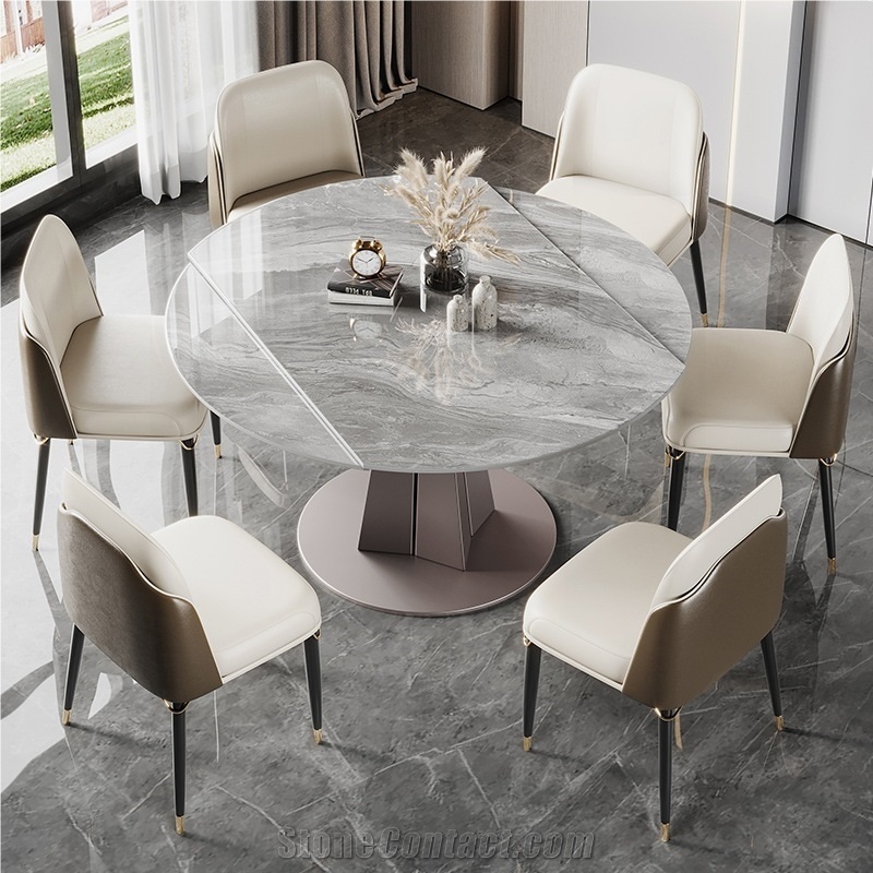 Italian Grey Sintered Stone Dining Table BS-JJ-331