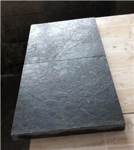 Blue Stone Tumbled Finish Blue Limestone Brushed Finish