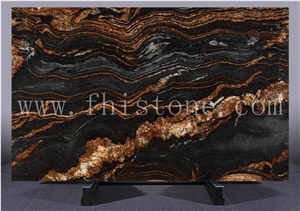 Brazil Magma Gold Granite Slab Brazil Exotic Granite Luxury
