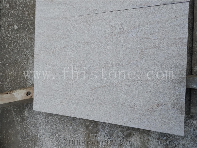 Golden White Quartzite Flamed Paver White Stone Paver Tile
