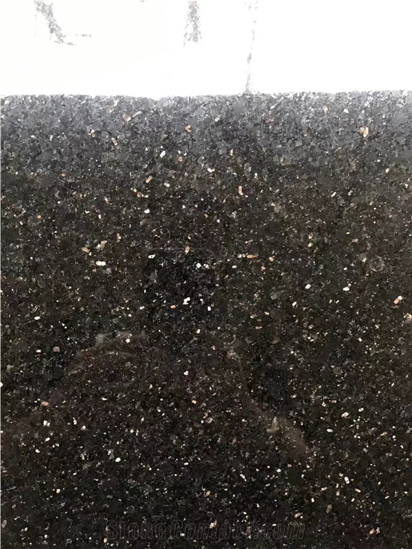 India Black Galaxy Granite Slab&Tile Wall Cladding Facade