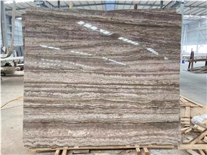 Iran Dark Silver Travertine Filled&Unfill&Polished Slab