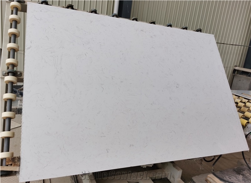 Agglomerated Stone Snow White Artificial Marble Good Price