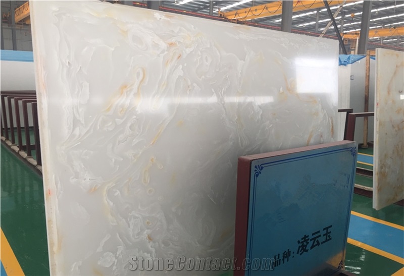 Man Made Stone Artificial Marble Slabs With High Polished
