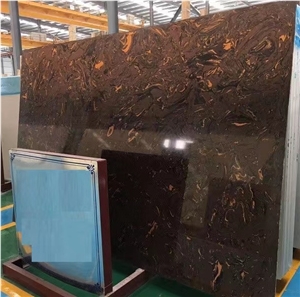 Mocha Brown Artificial Marble Slabs Good Price Tiles