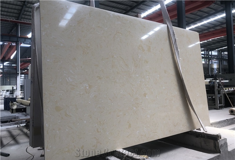 Silver Grey Artificial Marble Engineered Stone Slabs
