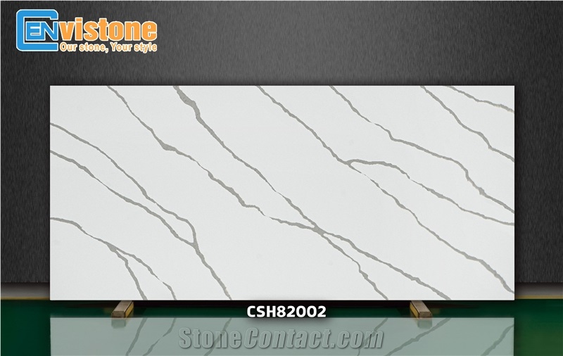 CSH82002 - Calacatta Tornado Quartz Slabs,Engineered Stone