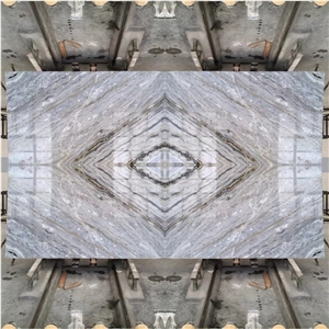 Blue Danube Marble Slab Wall Tile For Interior Decoration