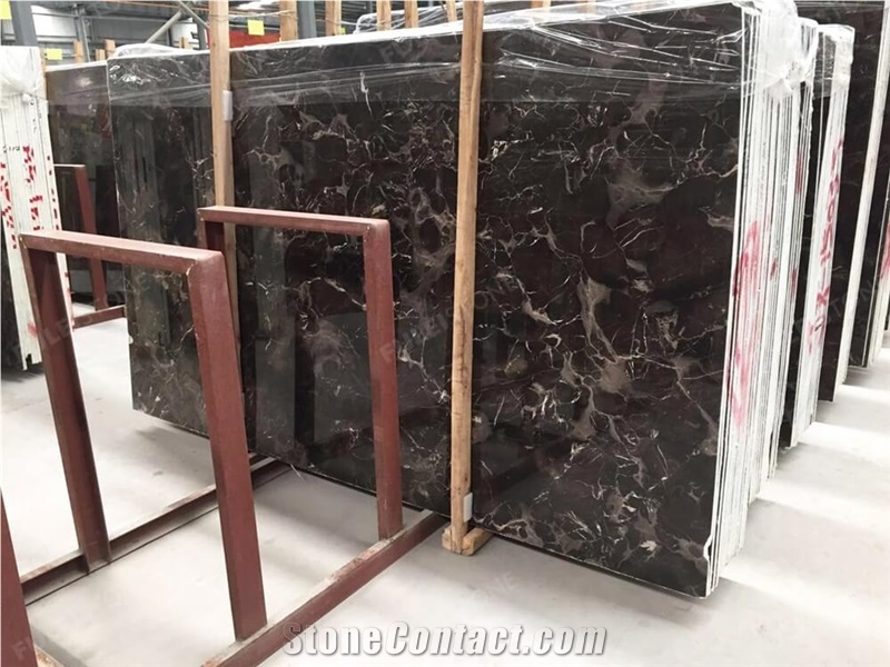 Dark Emperador Brown Marble Polished Slab Floor Tile