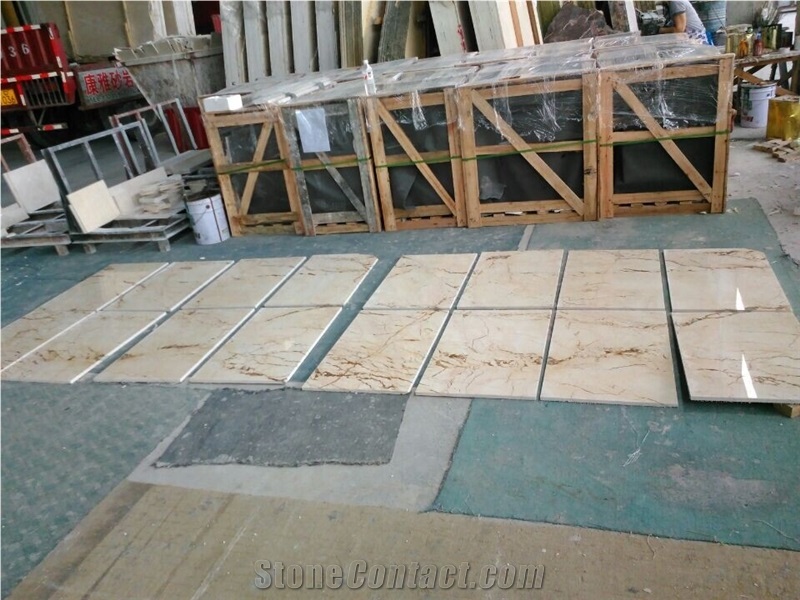 Sofitel Gold Marble Slab & Tiles,Turkey Polished Floor Tiles