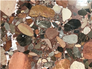 Yuhua Stone Multicolor Marble Polished Slab Floor Tile