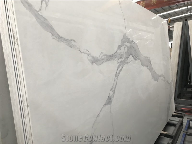China Large Format White Calacatta Sintered Stone