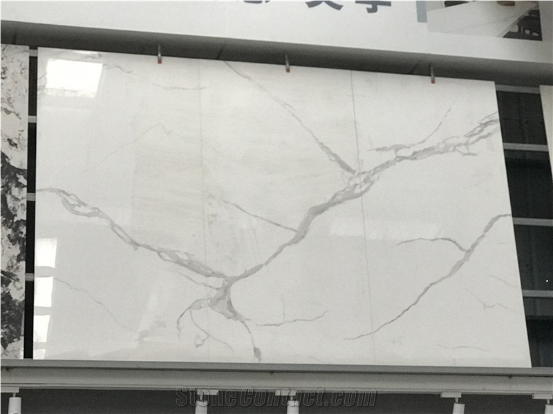 China Large Format White Calacatta Sintered Stone