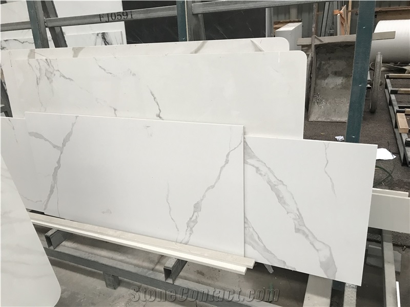White Sintered Stone Cut To Size Tile