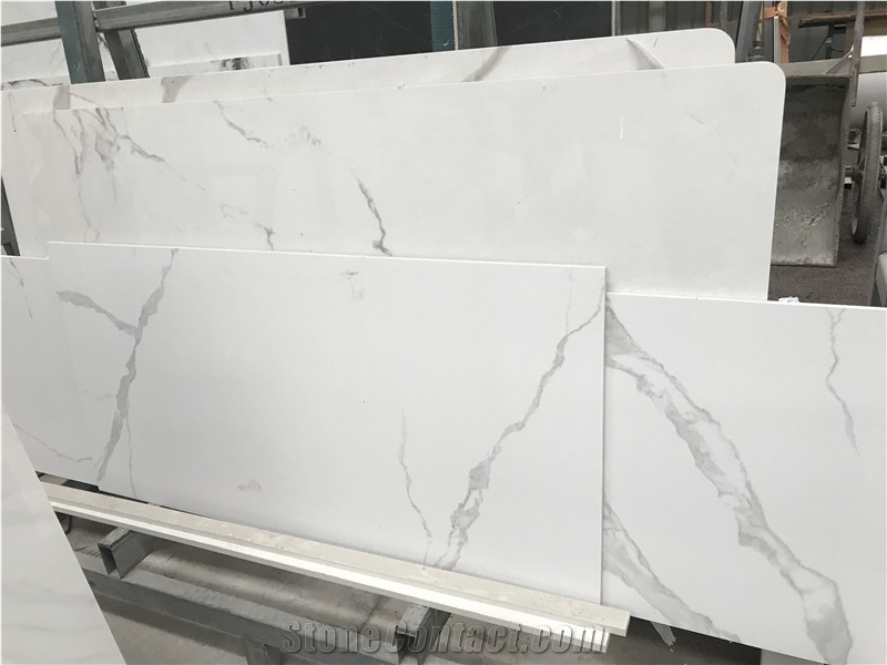 White Sintered Stone Cut To Size Tile
