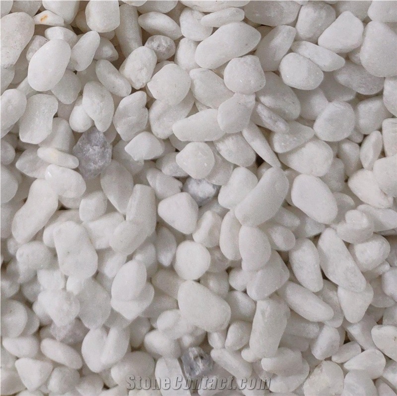 Small White Cream Tumbled Pebble Stone