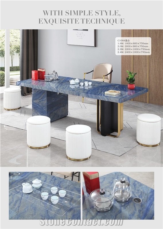 Artificial Stone Office Furniture, Office Table, Sintered Stone Commercial Furniture