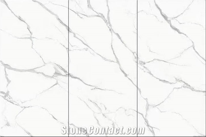 HOT SALE Chinese Calacatta Sintered Stone Slab For Wall