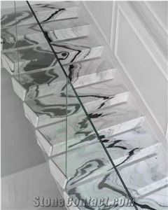 Celebrity Stairs Fashion Marble China Panda White