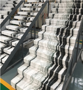 Fashion Marble China Panda White Black Celebrity Stairs Step