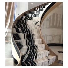 Hot Sale China Panda White Black Marble Celebrity Stairs