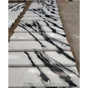 Hot Sales Celebrity Stairs China Panda White Black Marble