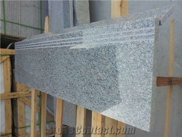 Special Price Fire Stairs Light Grey Granite G602 Project