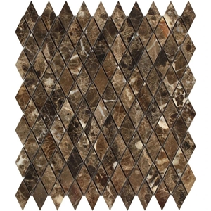 Emperador Dark Mosaic Brown Black Grey Split Natural Polish