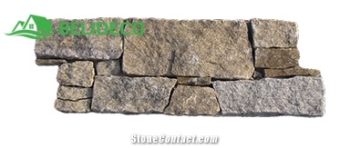 China Yellow Granite Z Shaped Stone Mix Rusty Slate Stone