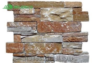 Oyster Quartz Z Ledgestone Wall Cladding,Cement Ledge Stone
