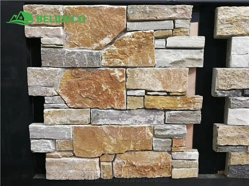 Oyter Yellow Beige Culture Stone For House Decorated