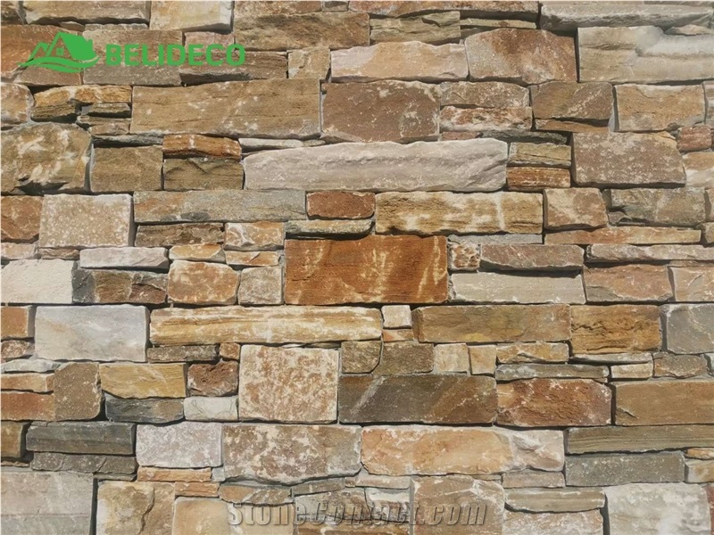 P14 Beige Slate Standard Color,Yellow Oyster Cladding Stone