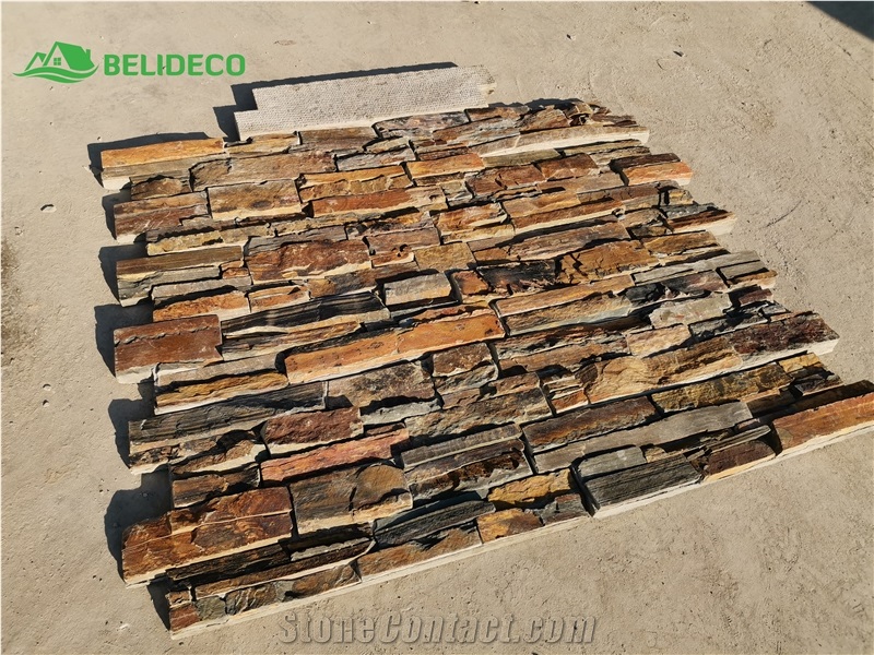 Wholesale Cultural Rusty Cement Stone Borad Rusty Panels