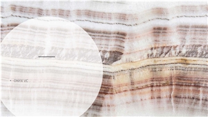 White Onyx Vein Cut Slabs