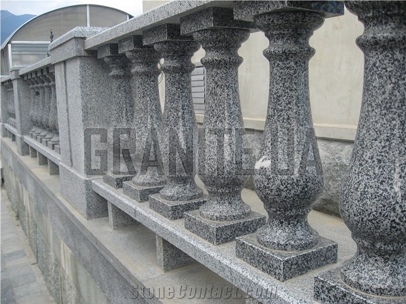 Karmin Granite-Grey Ukraine Granite Balustrades, Railings