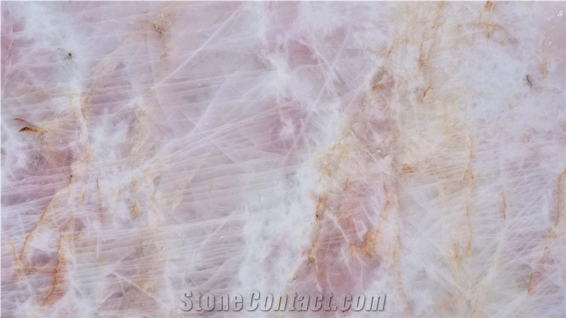 Crystal Pink Quartzite Slabs