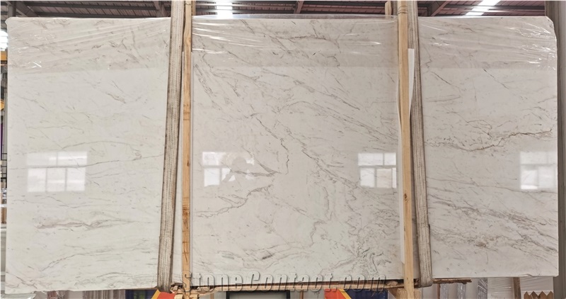 Bianco Dolomiti White Marble Pattern Wall Panel