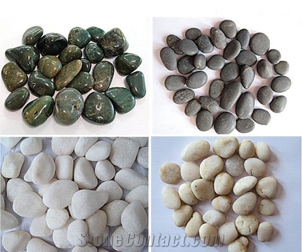 Black River Pebble Stone Pattern, Pebbles On Mesh