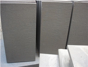 Cheap Interior Use Honed Hainan Grey Basalt Tiles